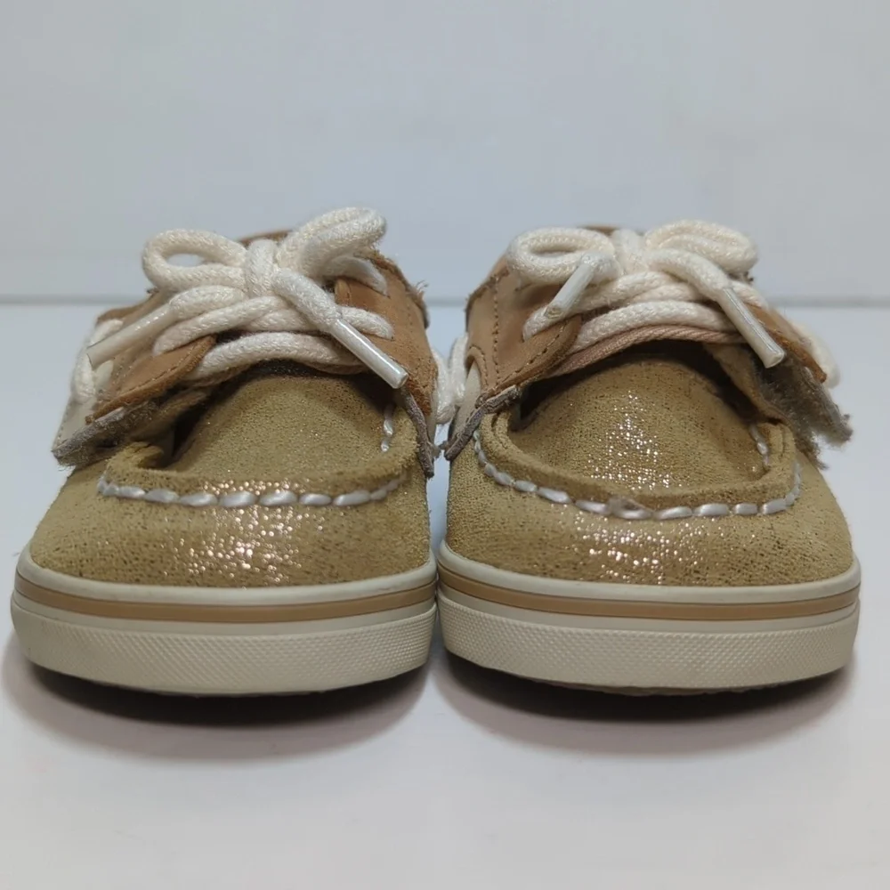 Sperry Topsider Blue Fish Crib Jr sparkley toddler shoes size 4 EU 20